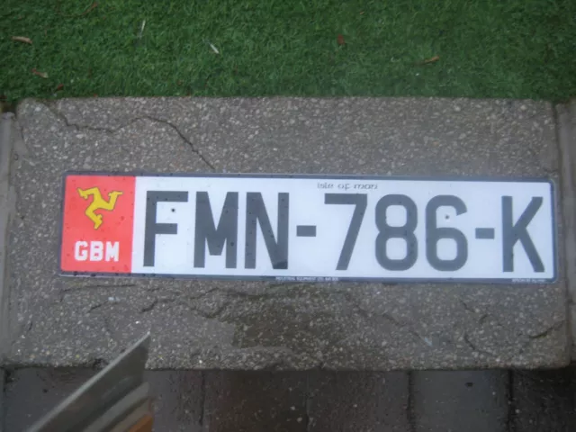 Isle Of Man Three Legged Emblem # Fmn-786-K Rare Front License Plate