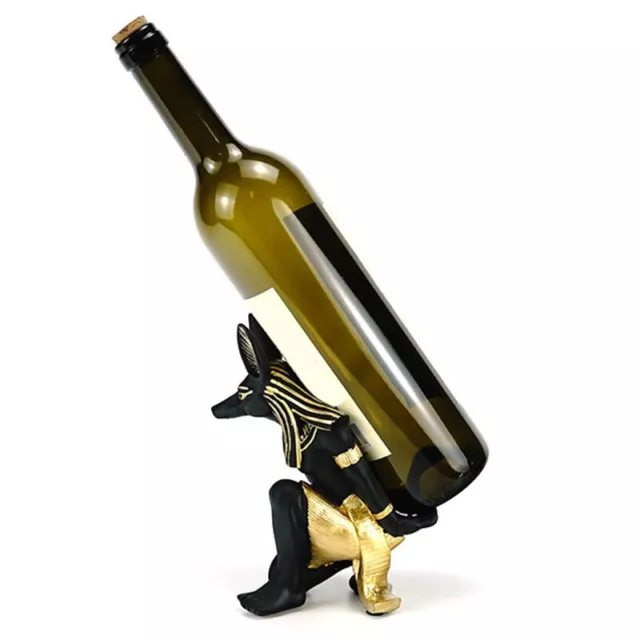 Estatuillas de Resina Anubis God de Estante de Vino Estatuas de Miniaturas 3701