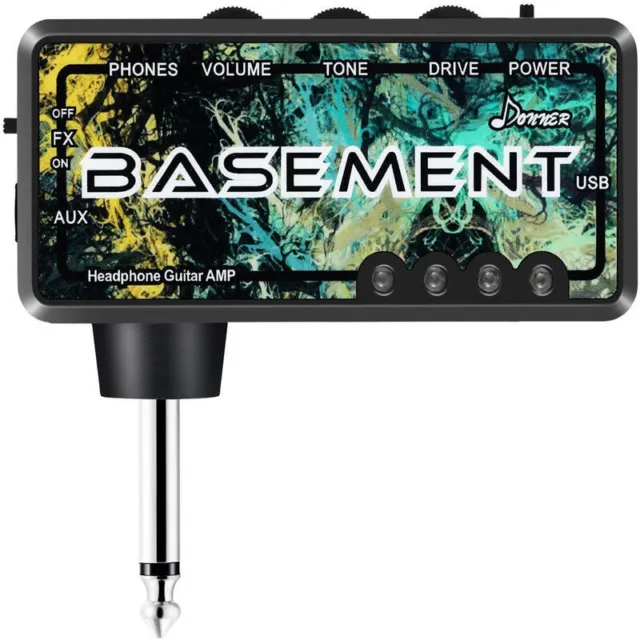 Bass Guitar Headphone Amp Plug-in Amplifier Mini Portable USB Rechargeable