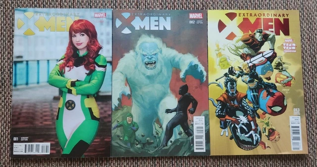 Extraordinary X-Men #1 Cosplay Lynne Shafer #2 Noto #13 Johnson Variants VHTF