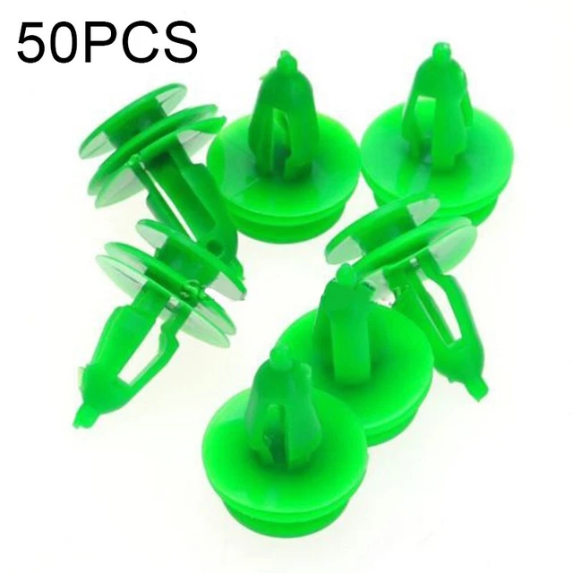 VOITURE RIVET CLIPS Porte Assortiment Plastique 50pcs Carr Attaches Panneau EUR 6,65 - FR