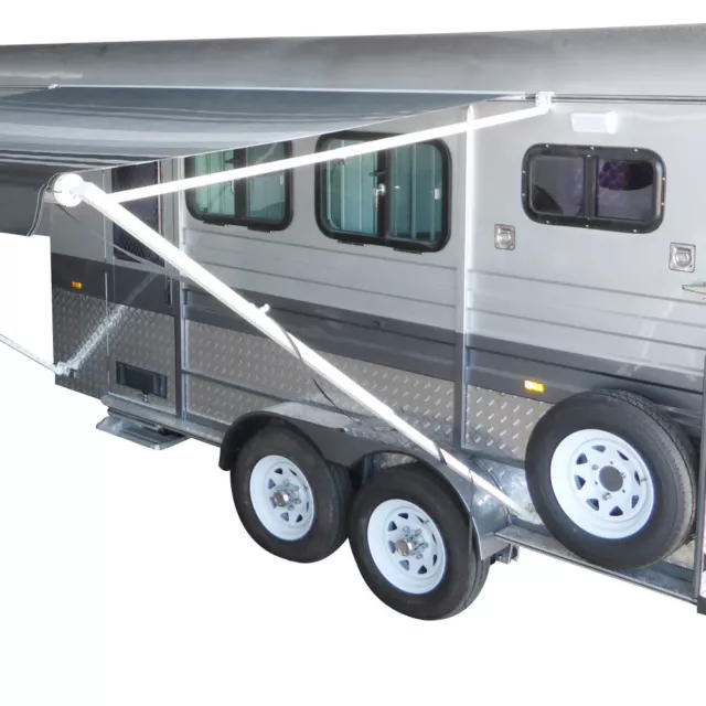 NEW White Awnlux Retractable Roll-Out Caravan Awning 2