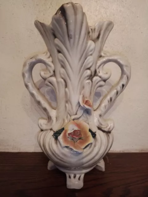 Ancien Grand Vase De Mariée Porcelaine