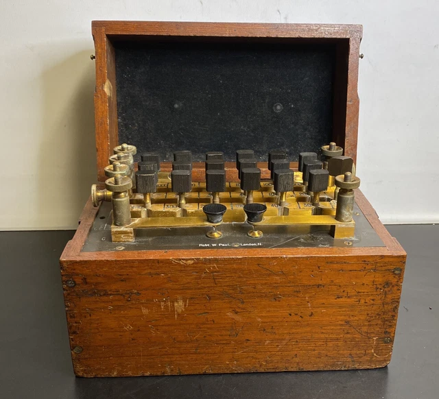 Wheatstone Bridge Antique Mahogany Scientific Device Robert W Paul London