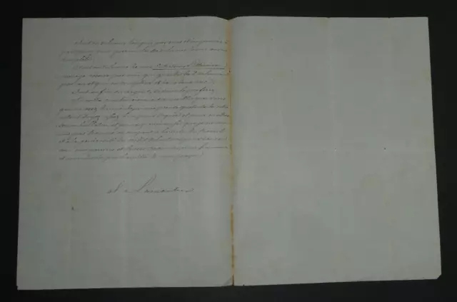 A. de LAMARTINE - LETTRE AUTOGRAPHE SIGNÉE AU SUJET DE SES DETTES, 2 pages, 1862 3