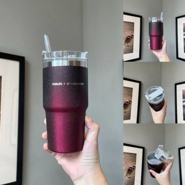Starbucks Stanley Stainless Steel Vacuum Mug Straw Cup 591ml Tumbler  Muti-Color