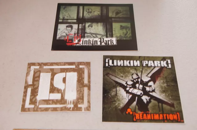 LINKIN PARK Band Reanimation Meteora RARE PROMO Stickers Warner Bros NEW VTG Y2K