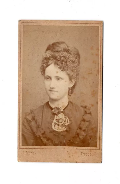 CDV Foto Damenportrait -  Troppau um 1880