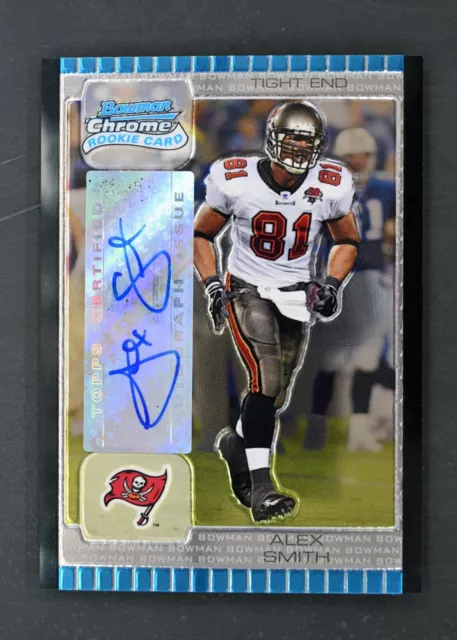 2005 Bowman Chrome #237 Alex Smith Autograph RC Rookie Tampa Bay Buccaneers