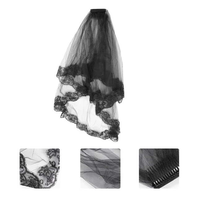Velo stile Halloween cosplay capelli decorazione mesh testa accessori velo festa (Sc