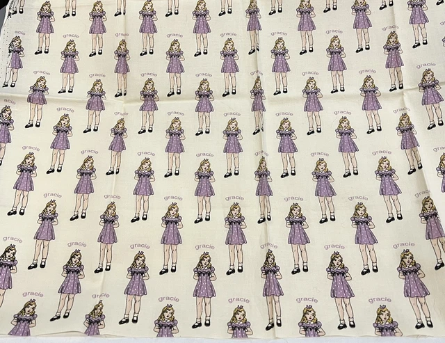 Judie Rothermel Fabric 2001 GRACIE OOP Aunt Grace Collection FQ Purple