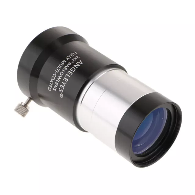 2 Inch 2x Barlow Lens Achromatic FMC Film Eyepiece M42 Thread for Telescope