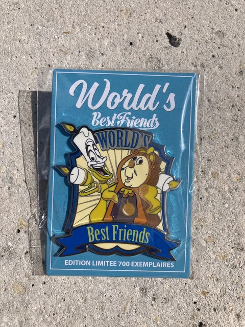 BEST FRIEND PIN Disneyland Paris Big Ben & LIGHTS Beauty and the Beast ...