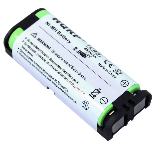 HQRP Battery for Panasonic KX-TG2631 KX-TG2631AL KX-TG2631W Home Cordless Phone