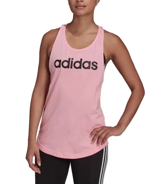 New Adidas Workout Vest Tank Top - Ladies Womens Gym Training Fitness - Pink