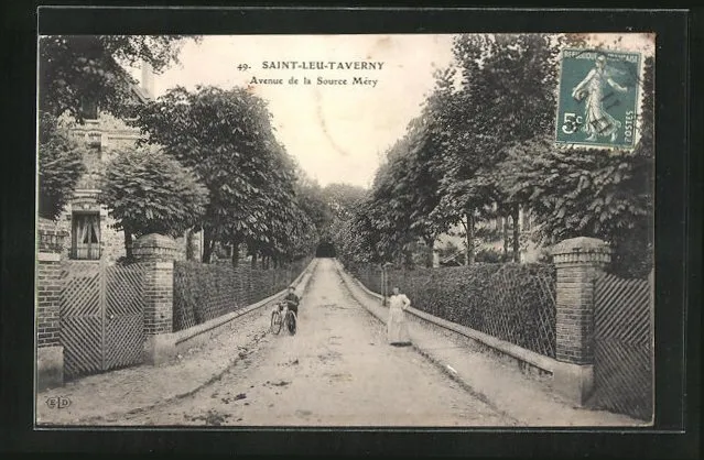 CPA Saint-Leu-Taverny, Avenue de la Source Méry 1911