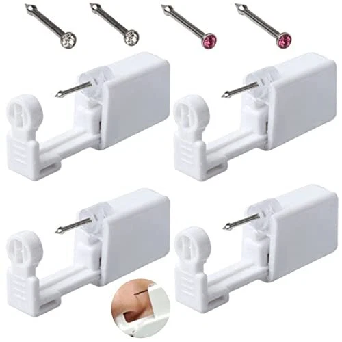 Pistolet à Nez 4pcs Pistolet Piercing Nez Pistolet de Perçage Pistolets Pierc...
