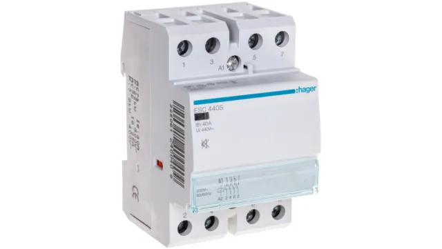 Silent modular contactor 40A 4Z 230V AC ESC440S /T2UK