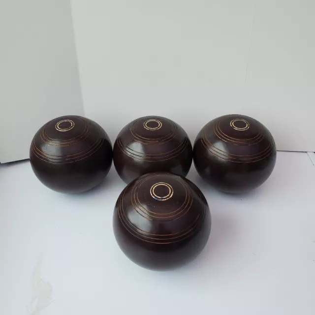 Henselite Championship Super Grip Lawn Bowls Size 5 1/16 Brown Made in Australia