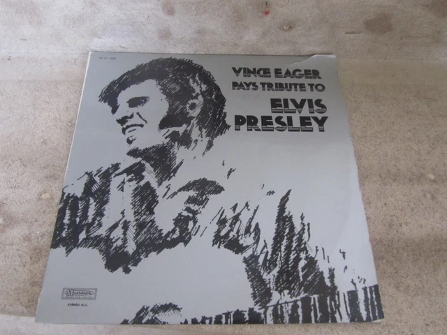 Lp vinyl .Vince Eager – Pays Tribute To Elvis Presley