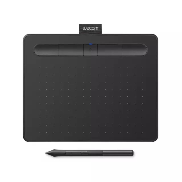 Wacom Intuos Wireless Graphics Drawing Tablet small - Black, New