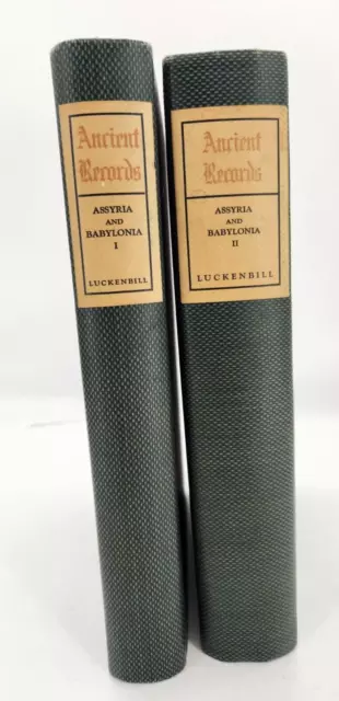 Ancient Records of Assyria and Babylonia 2 Volume set 1927 hardcovers