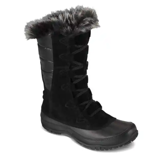 The North Face Black Nuptse Purna Winter Boots SZ 8