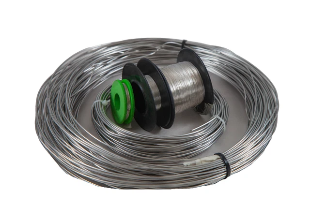 Fil D'acier Inoxydable AISI 316L (1.4404/V4A) - Diamètres 0.08 à 1mm | Pour Jardinage, Bijoux, Réparation