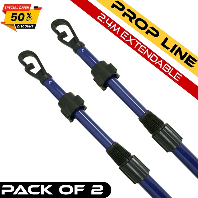 2.4 etal Heavy Duty Washing Line Prop Telescopic Extendable Hoe 2.4 etal Heavy Duty Washing Line Prop Telescopic Extendable Hoe