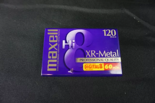 Maxell Hi8 XR-Metal 120 Camcorder Video Tape - New/Sealed