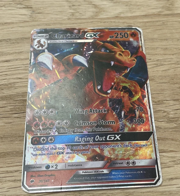 Pokémon TCG Charizard GX Burning Shadows 20/147 Holo Ultra Rare