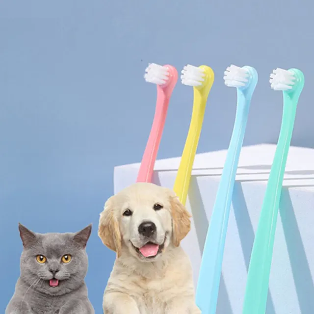 Dog Toothbrush Dog Teeth Cleaning Small Head Brush for Dogs Teeth Mouth Clean Ql