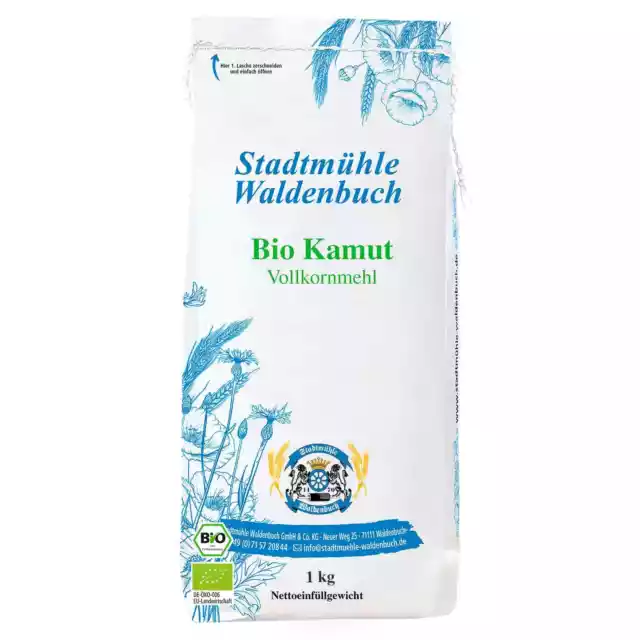 Stadtmühle Waldenbuch Bio Kamut Vollkornmehl - 1 kg (9,99 € / kg)