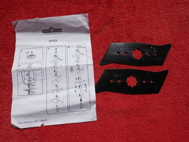 2x Vertikutiermesser Vertikutierer Wolf Ersatzteil Messer 3568 Neu 12E07 400