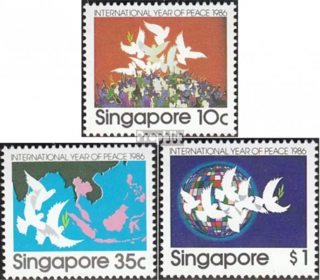 Singapore 517-519 mint never hinged mnh 1986 Year of Peace