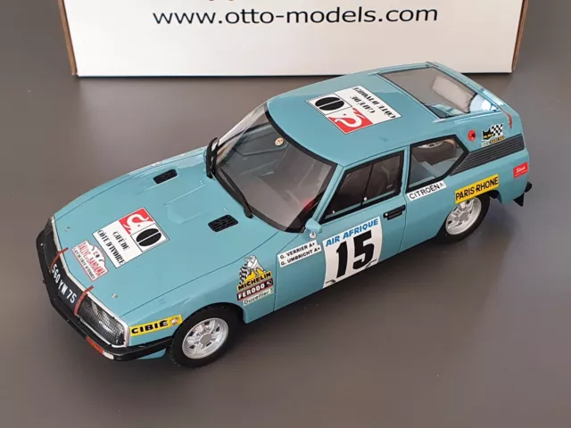 Rare Miniature 1/18 Ottomobile Citroen Sm Proto Rallye Bandama Ref Otto Ot054
