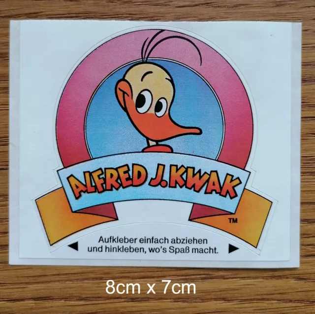 Alter Sticker Aufkleber Alfred J. Kwak Quelle 90er Jahre RAR