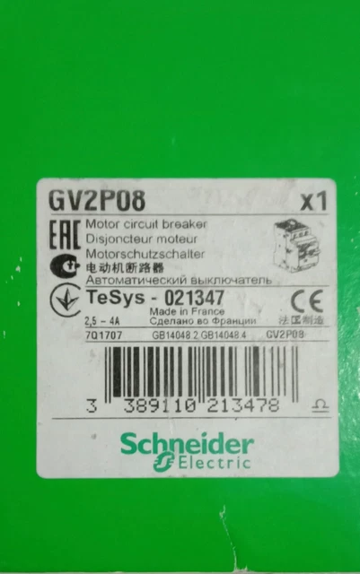 For NEW schneider GV2P08   Integrated motor protector Circuit breaker