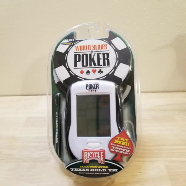 NEW World Series of Poker Bicycle Illuminated Texas Hold 'Em Handheld