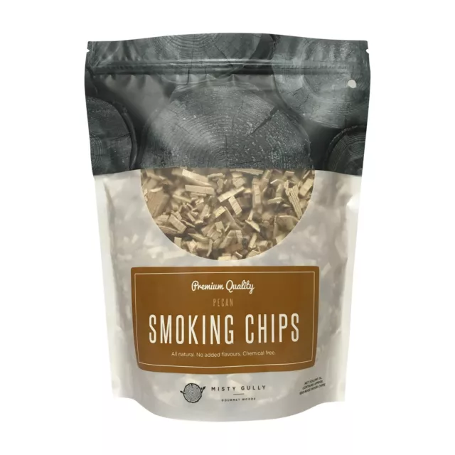 BBQ Smoking Wood Chips 5kg - Pecan - Misty Gully - FREE SHIPPING