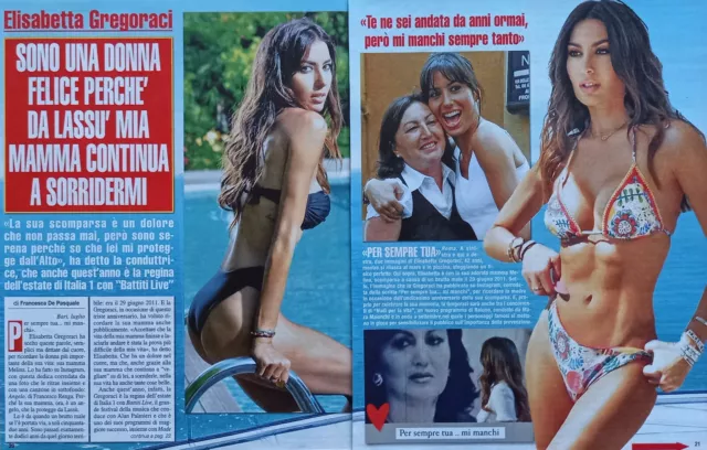 Italian Clipping Ritaglio 2022 ELISABETTA GREGORACI sono una donna 4 PAGINE