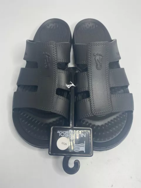 Nuusol Stanley Men's Size 10 Slides Eclipse Black Made In The USA 2