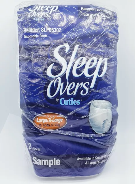 Paquete de muestra de calzoncillos para dormir de Cuties talla L/XL para niñas o niños