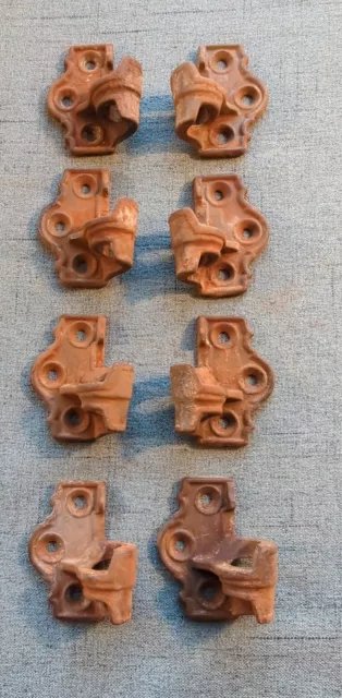 Lot of 8 ANTIQUE CAST IRON VICTORIAN LIFT OFF SHUTTER HINGE Hardware Parts House