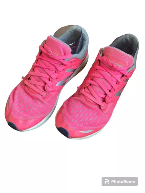 New Balance Womens Fresh Foam Zante KJZNTUPG Pink Running Shoes Sneakers Sz 7 US