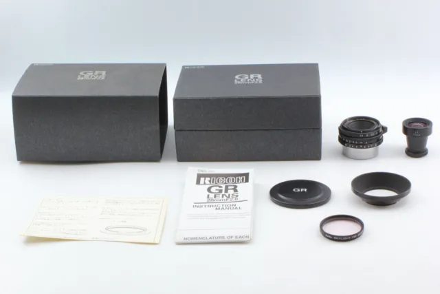 【Top MINT / Box + Finder】 RICOH GR 28mm f2.8 Black Lens Leica L39 LTM From JAPAN 2