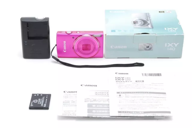 [A. CAJA MINT ] Cámara digital Canon IXY 140 ELPH 150 IS IXUS 155 rosa de...