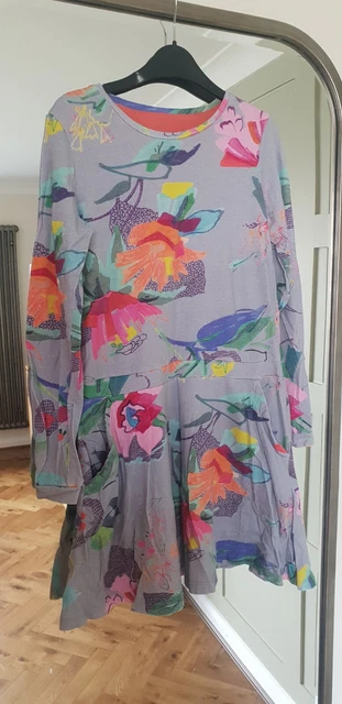 Abito maglione designer oleoso per ragazze età 12 anni floreale