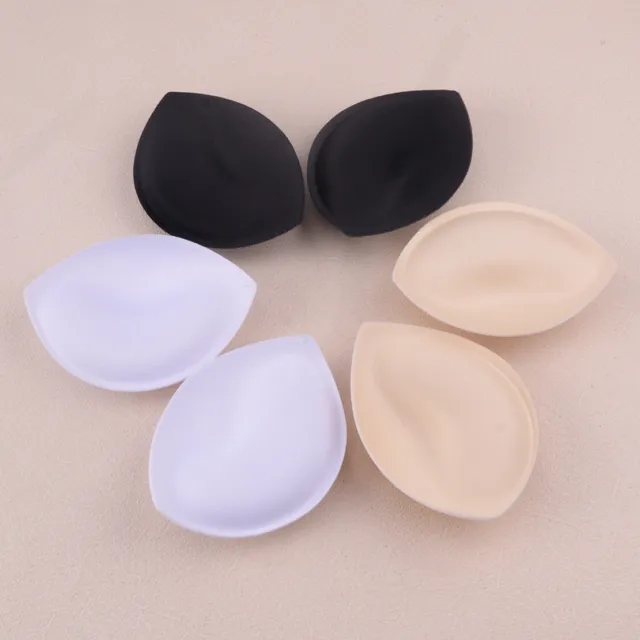 1 Pair Sewing In Push Up Bra Cup Foam Pad Insert Removable Dressmaking 3 Colors