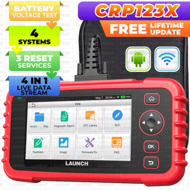 🔥2024 LAUNCH X431 CRP123X PRO Valise Outils diagnostics 4 Systèmes +3 Fonctions